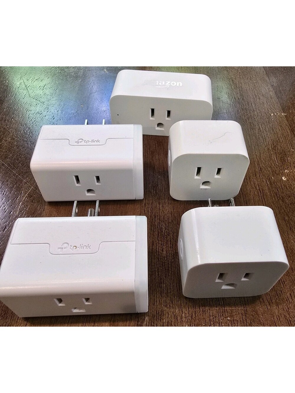 Lot Of 5 Smart Plugs 2 TP-Link, 2 Enbrighten, 1 Amazon WiFi